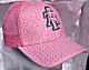 NC A&T Aggies Woven Straw Trucker Cap Pink and Green_small.jpg